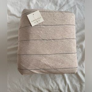 Full/Queen Modern Jersey Duvet and
Sham Set Oatmeal - Threshold